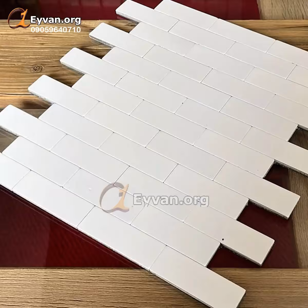 بین کابینتی سفید چسبدار آجرنما 20471
