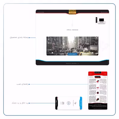 برچسب پوششی ماهوت مدل New York City مناسب برای تبلت سامسونگ Galaxy Tab S2 9.7 2016 T819N