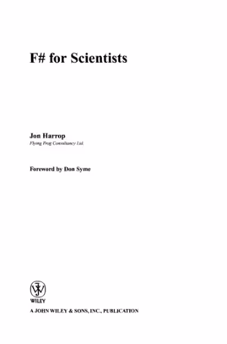 خرید و دانلود نسخه کامل کتاب F# for scientists