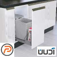 سطل زباله ترکیبی ریل کف تاندم 23 لیتری هلنا (ادلان)