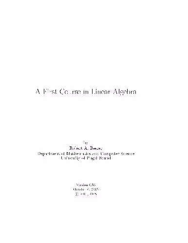 خرید و دانلود نسخه کامل کتاب A First Course in Linear Algebra