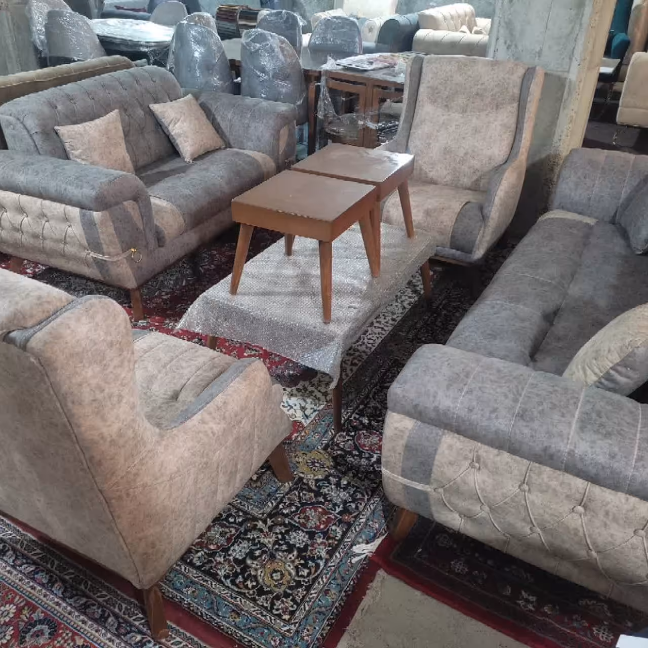 مبل چستر کمربندی ست بادوام پر فروش لمسه