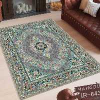 فرشینه مخمل 3 متری کد643 استوپ دار روحا(ماهگل)