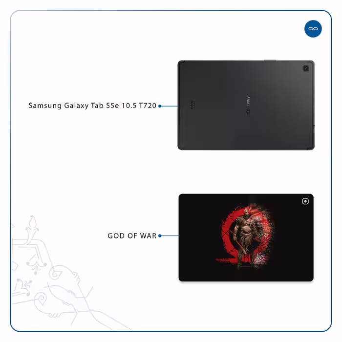 برچسب پوششی ماهوت مدل God-Of-War-Game مناسب برای تبلت سامسونگ Galaxy Tab S5e 10.5 2019 T720