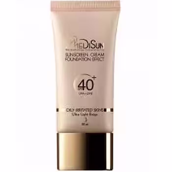 ضد آفتاب کرم پودری  SPF40 پوست های چرب و حساس مدیسان