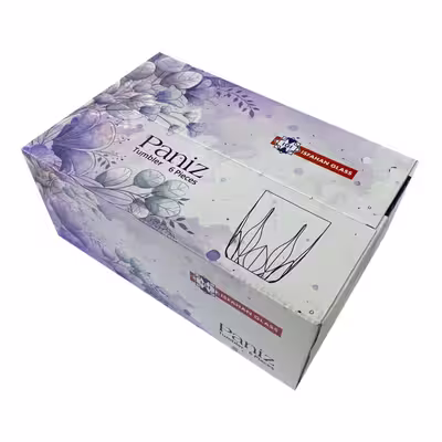 لیوان شیشه و بلور اصفهان مدل 334 بسته 6 عددی