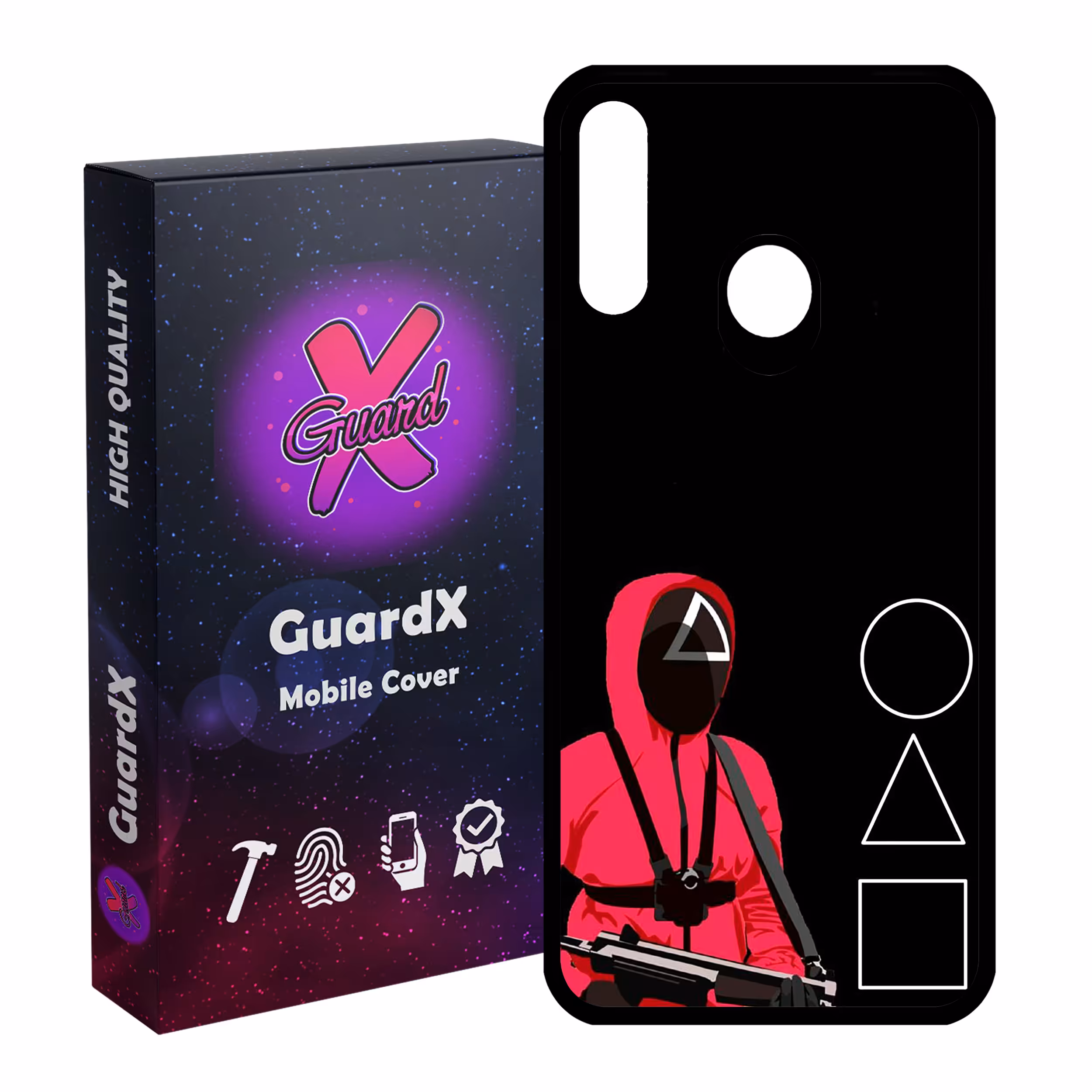 کاور گارد ایکس طرح Squid Game مدل Glass10410 مناسب برای گوشی موبایل سامسونگ Galaxy A20s