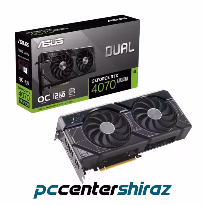 کارت گرافیک ایسوس Asus Dual GeForce RTX 4070 SUPER OC Edition 12GB GDDR6X