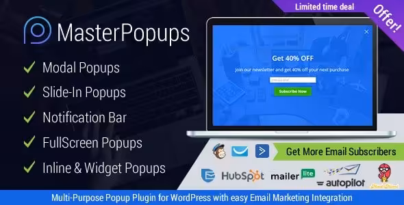 دانلود افزونه Master Popups برای وردپرس