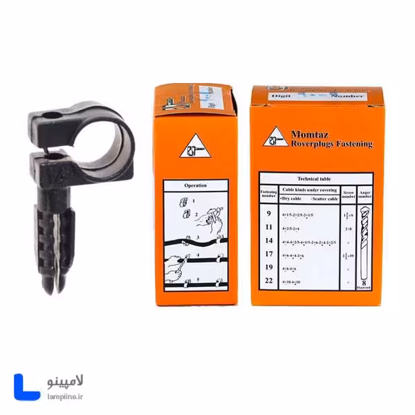 بست کابل رولپلاک دار ممتاز سایز 22 بسته 100 عددی
