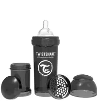 شیشه شیر طلقی نوزاد تویست شیک 260میل مشکی پاستل Twistshake