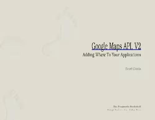 خرید و دانلود نسخه کامل کتاب Google Maps API, V2: Adding Where To Your Applications