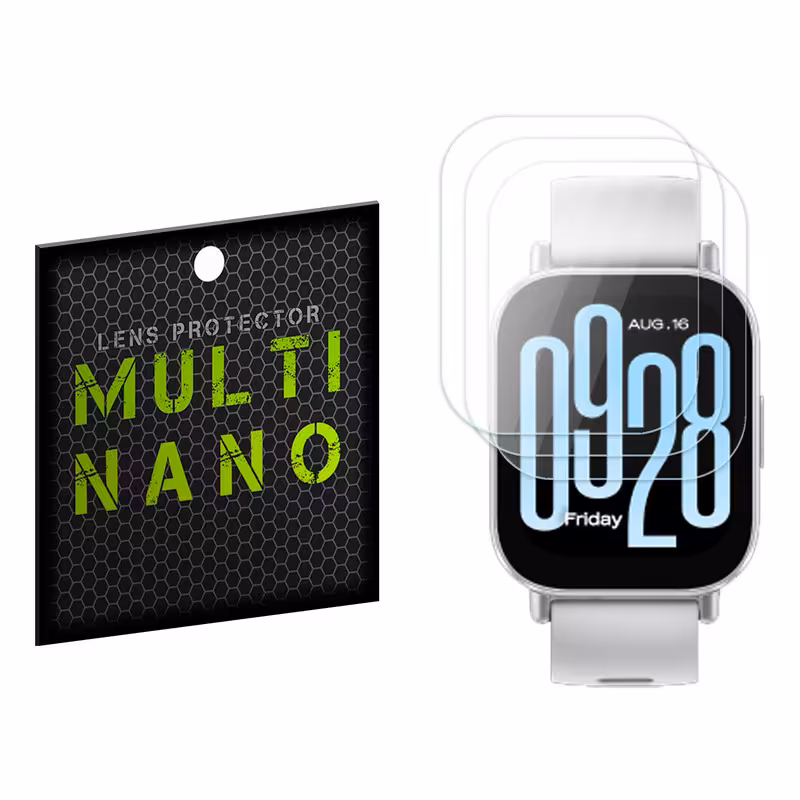 محافظ صفحه نمایش مولتی نانو مدل X-S3N مناسب برای ساعت هوشمند شیائومی Redmi Watch 5 Active بسته سه عددی | کالا برتری
