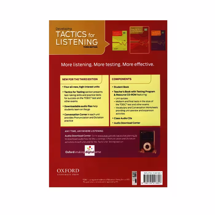 کتاب Developing Tactics For Listening Third Edition اثر Jack C.Richards and Grant Trew انتشارات سپاهان