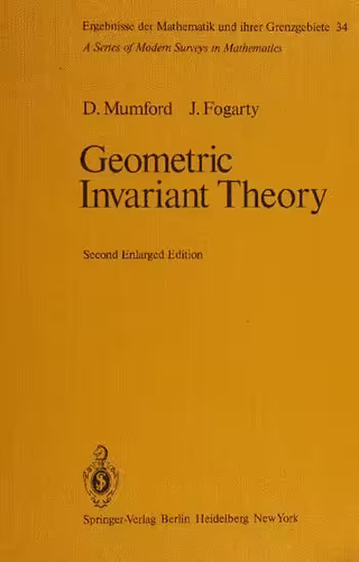 خرید و دانلود نسخه کامل کتاب Geometric Invariant Theory