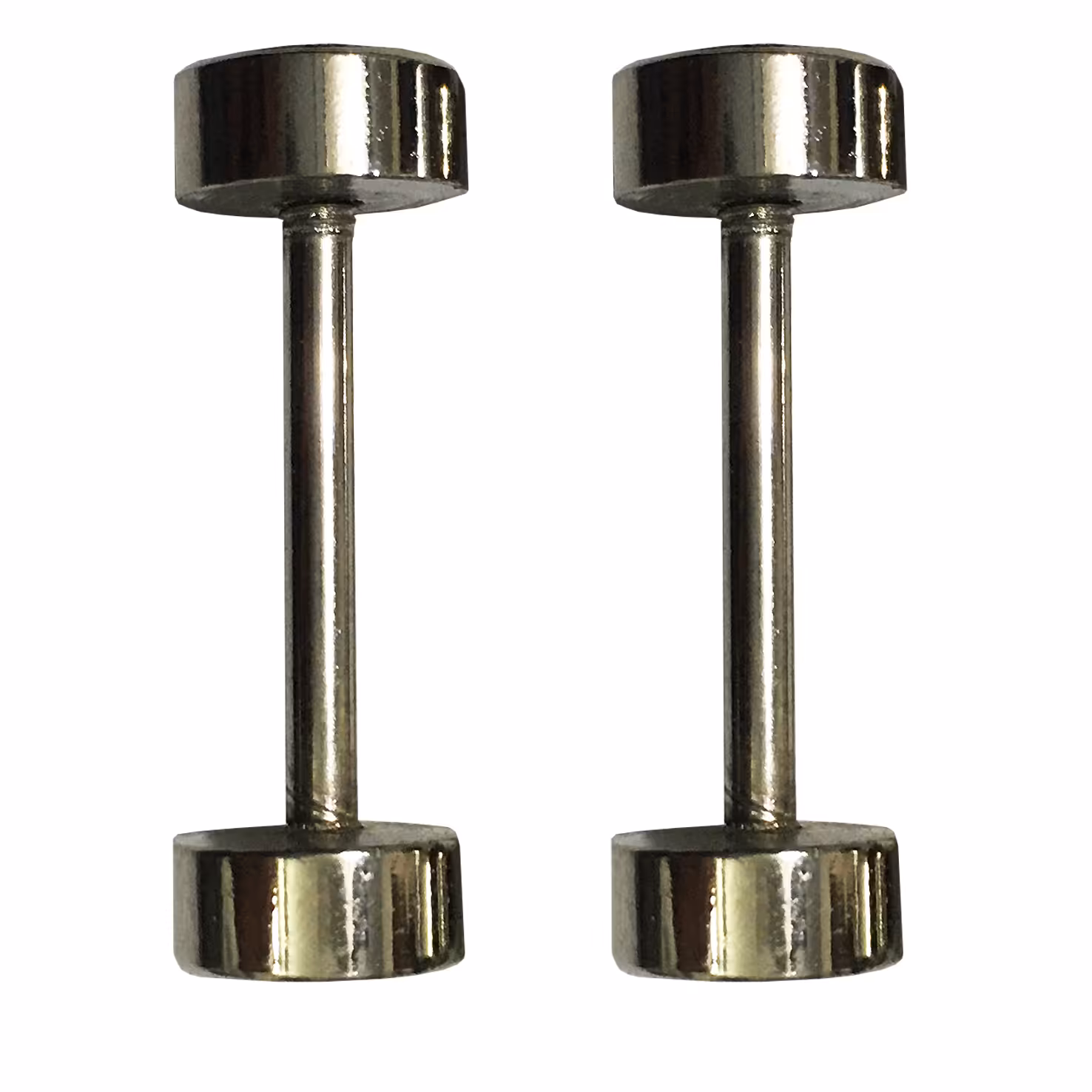 یراق چرم دوزی مدل دنبلی کد Dumble-2x-Steel بسته 2 عددی