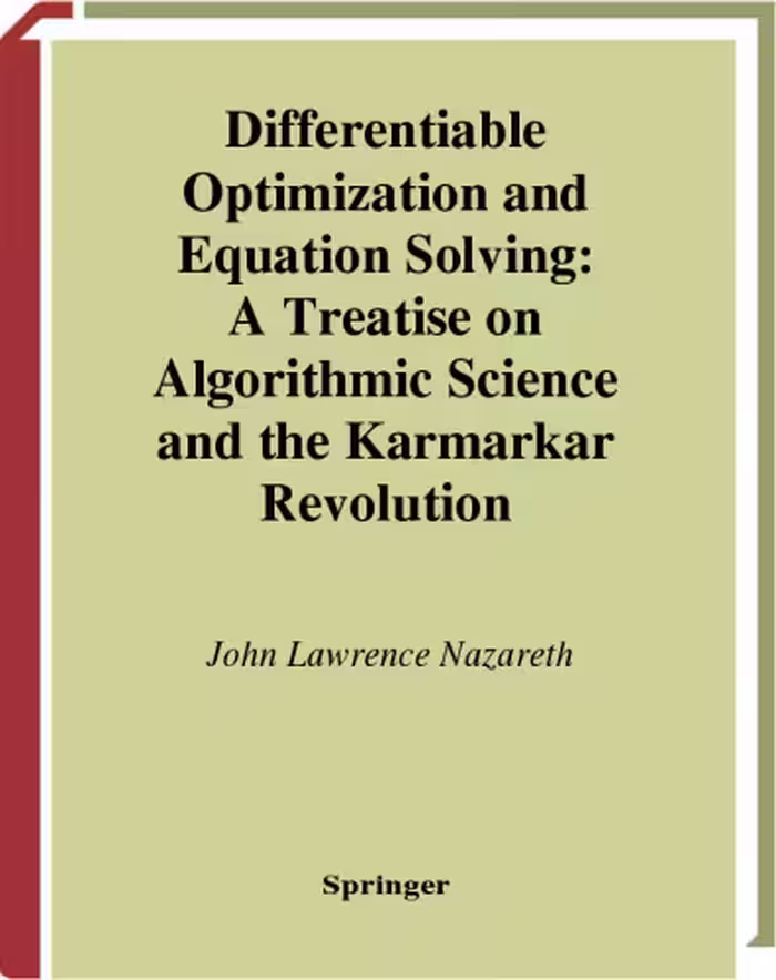خرید و دانلود نسخه کامل کتاب Differentiable optimization and equation solving