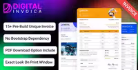 دانلود Digital Invoica قالب صورتحساب HTML