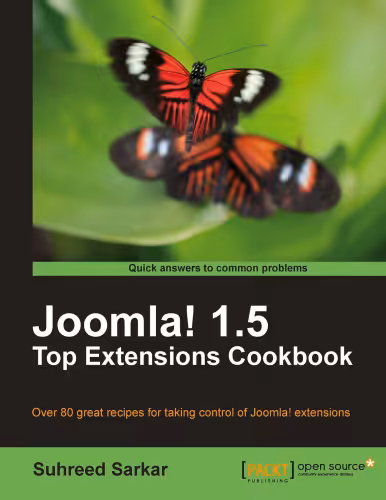 خرید و دانلود نسخه کامل کتاب Joomla! 1.5 Top Extensions Cookbook