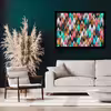 تابلو مدل abstract sharp shapes کد F-10017