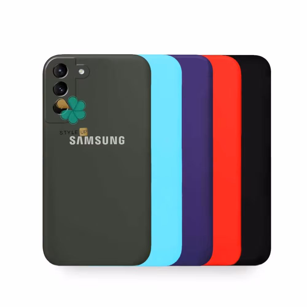 قاب گوشی سامسونگ Samsung Galaxy S21 Plus مدل سیلیکونی محافظ لنز دار