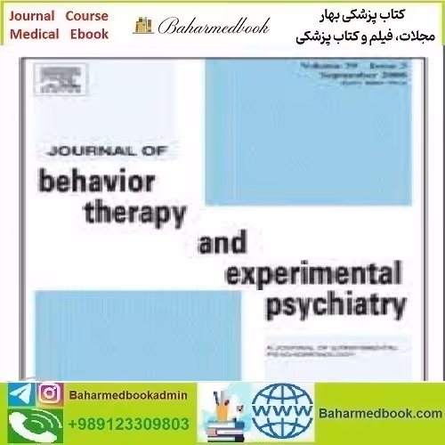 Journal of Behavior Therapy and Experimental Psychiatry Volume
