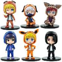 فیگور ناروتو Naruto مجموعه 6 عددی کد 4-87552
