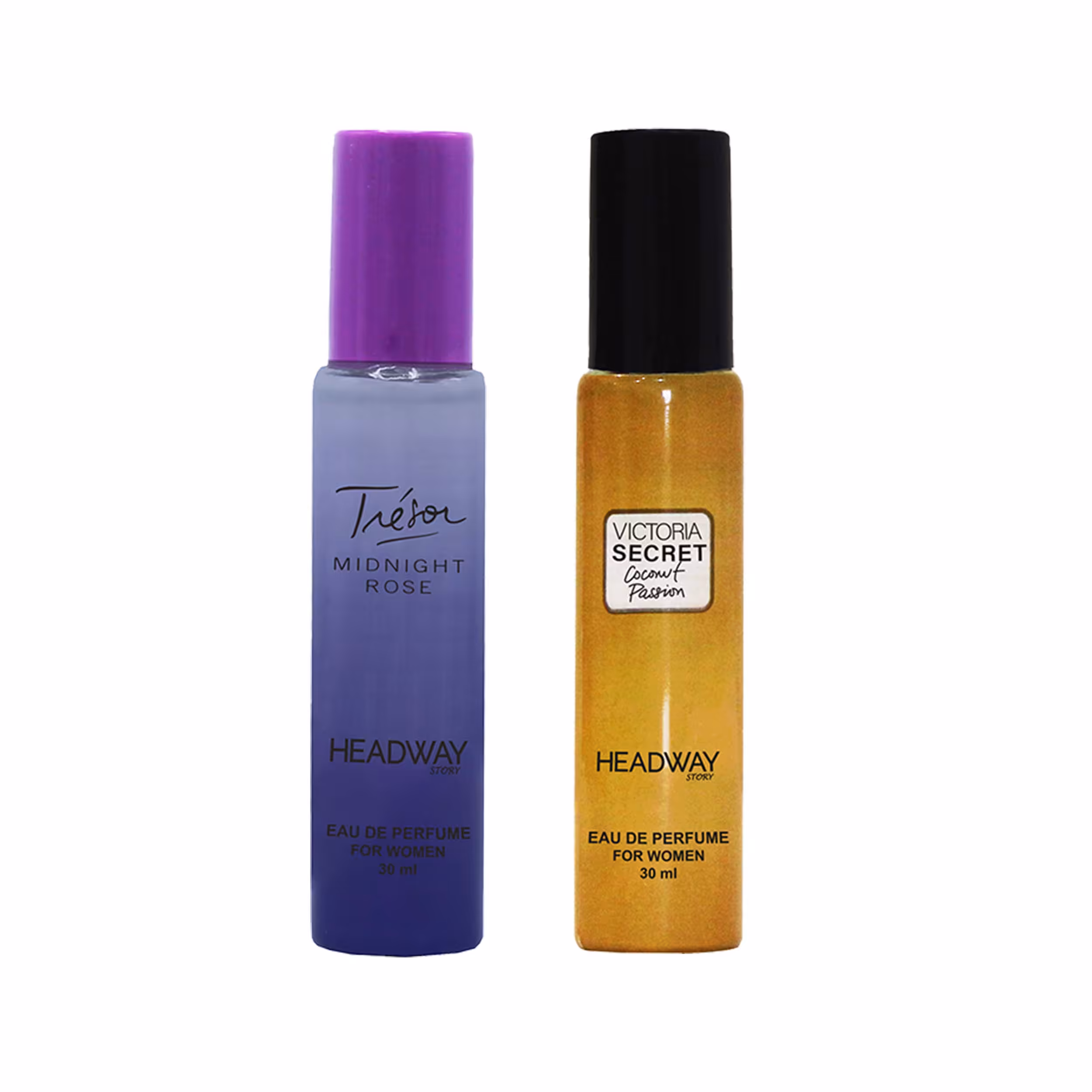 عطر جیبی زنانه هدوی استوری مدل لانکوم میدنایت رز و ویکتوریا سکرت نارگیل حجم 30 میلی لیتر مجموعه 2 عددی
