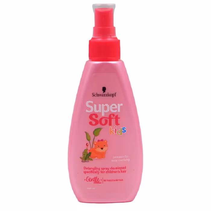 اسپری باز کننده گره مو کودک شوآرزکوف مدل super soft حجم 150 میلی لیتر