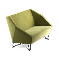 مبل راحتی دونفره هلگر مدل Diamond-SF-111-02