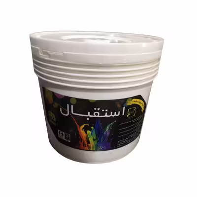 رنگ نیم پلاستیک سفید مات استقبال مدل S-9 حجم 4 لیتر
