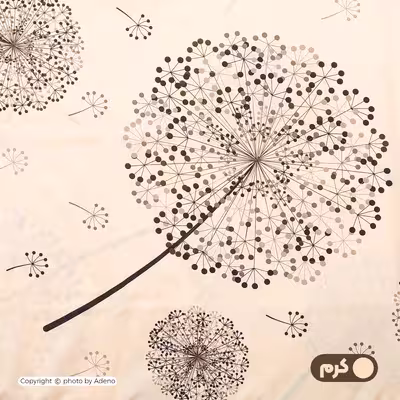 ملحفه آدنو مدل Dandelion کد IR119 یک نفره سایز 120x200 سانتی متر