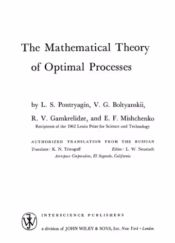 خرید و دانلود نسخه کامل کتاب The mathematical theory of optimal processes