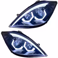 خرید چراغ جلو اسپرت تیبا طرح BMW ابروسه بعدی (چپ و راست) سفید | اتوموبی