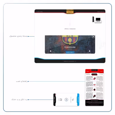 برچسب پوششی ماهوت مدل BARCELONA-2 مناسب برای تبلت سامسونگ Galaxy Tab S2 9.7 2015 T810