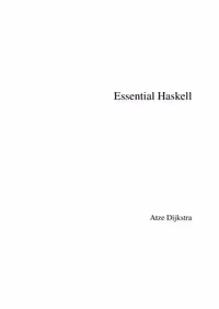 خرید و دانلود نسخه کامل کتاب Essential Haskell