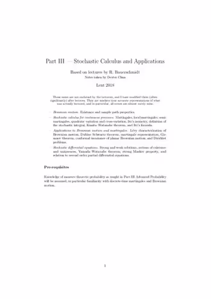 خرید و دانلود نسخه کامل کتاب Stochastic Calculus and Applications