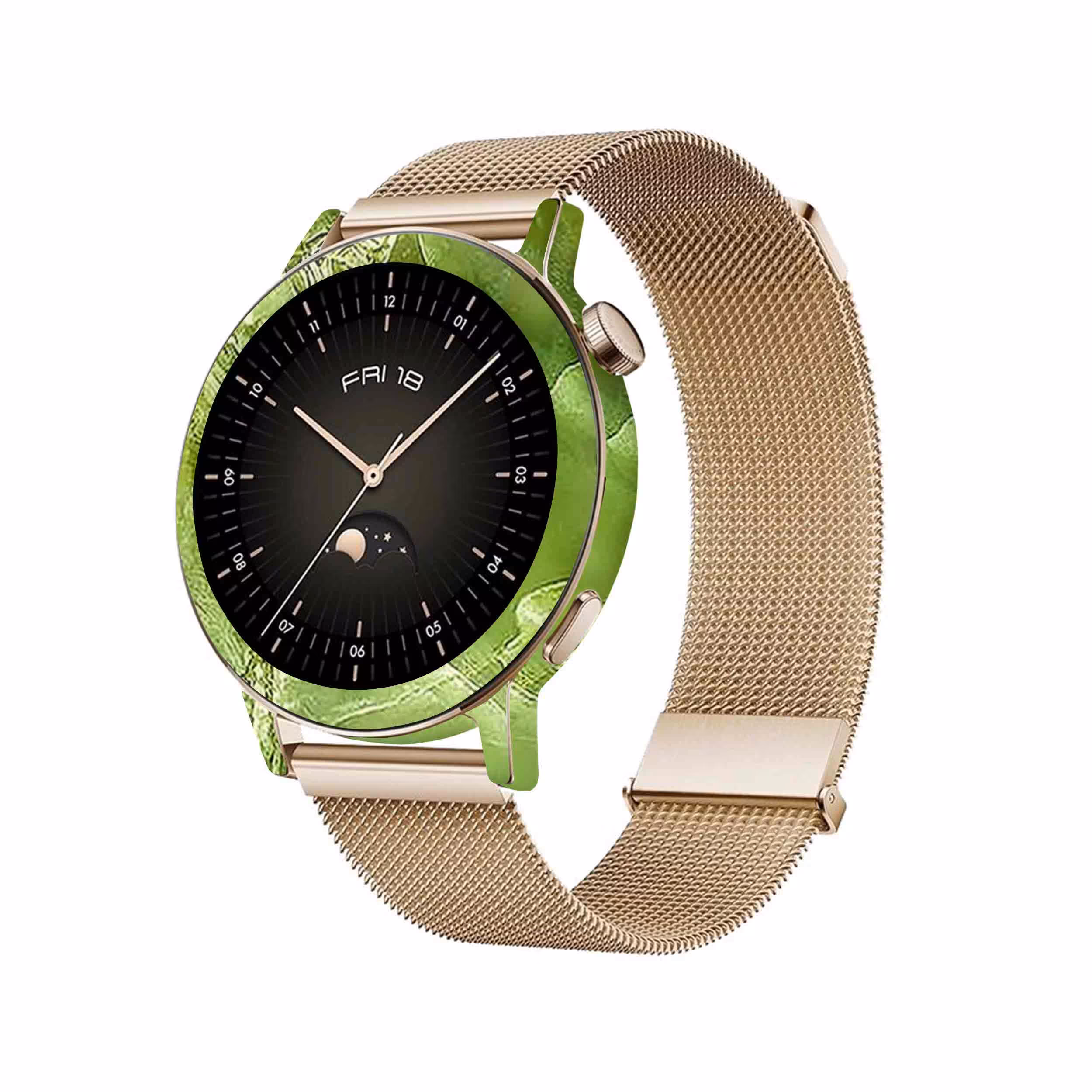 برچسب ماهوت طرح Green-Crystal-Marble مناسب برای ساعت هوشمند هوآوی Watch GT 3 42mm