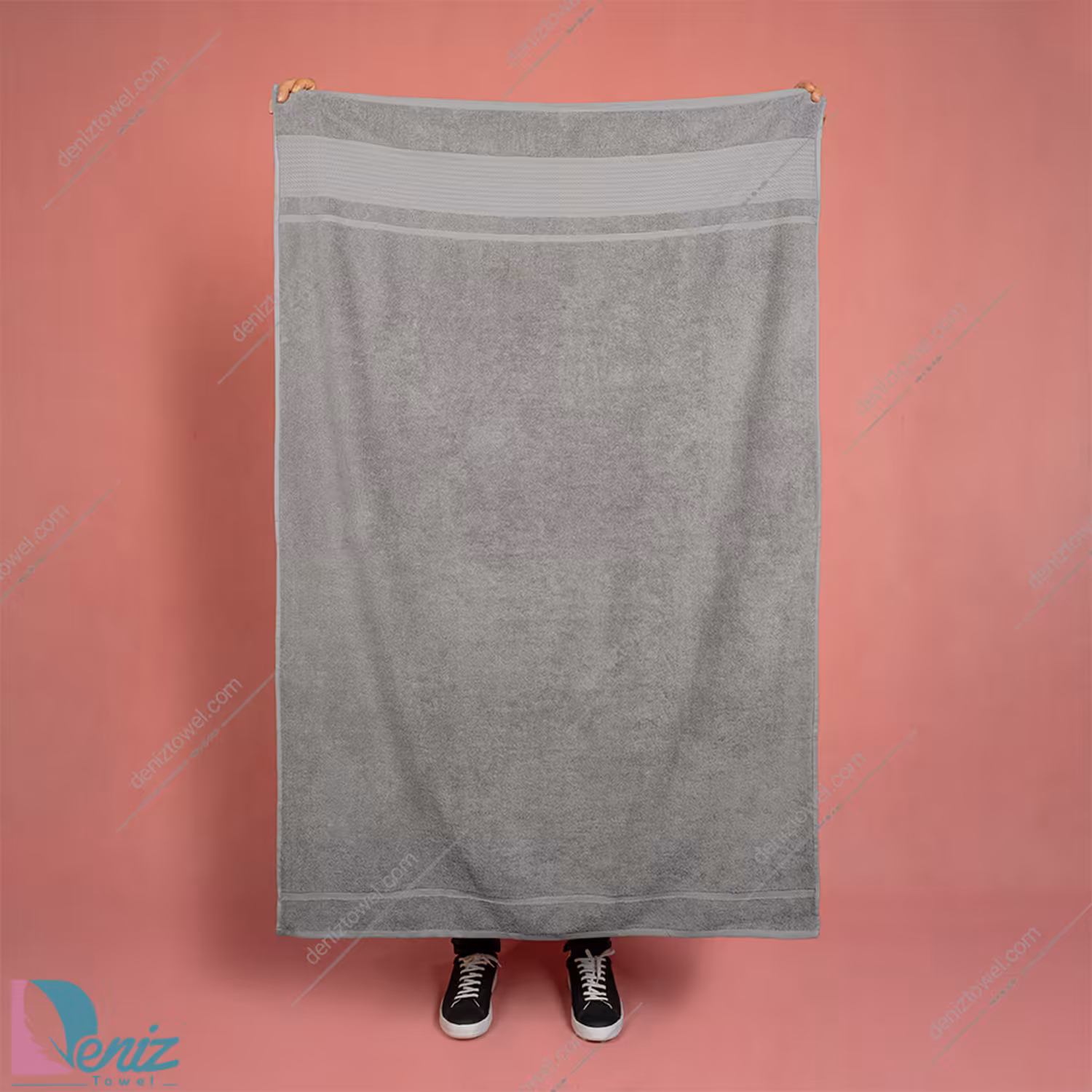 حوله حمامی طرح ژولیت رنگ صدری