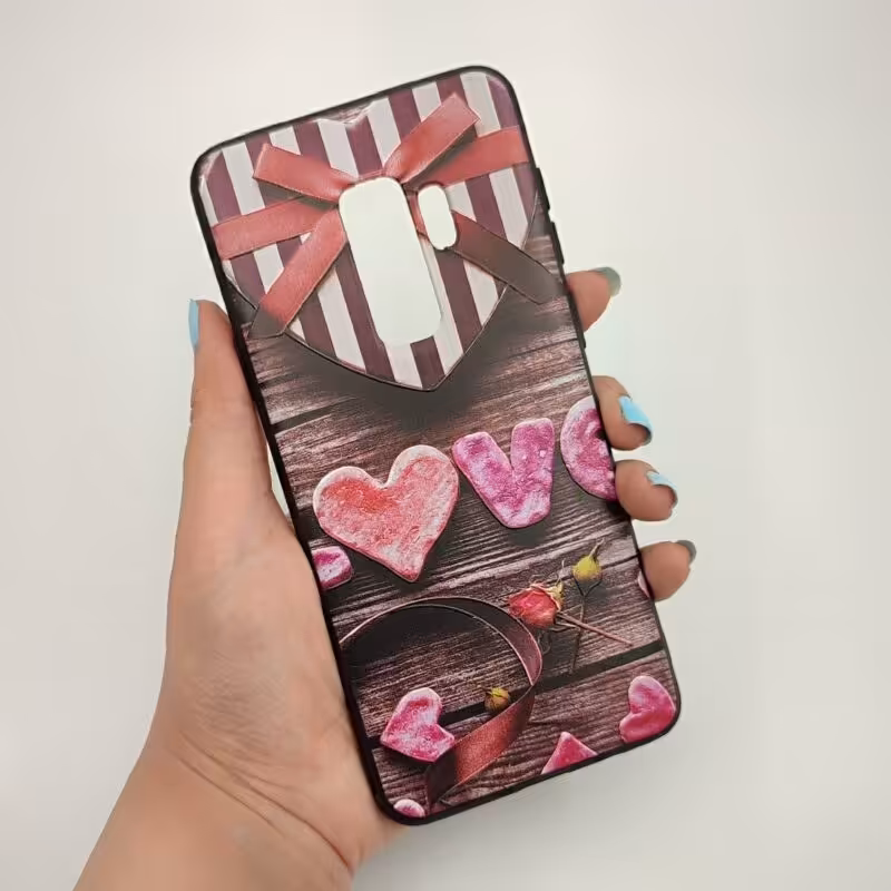 قاب گوشی Galaxy S9 Plus سامسونگ طرح LOVE قلب کد 70209