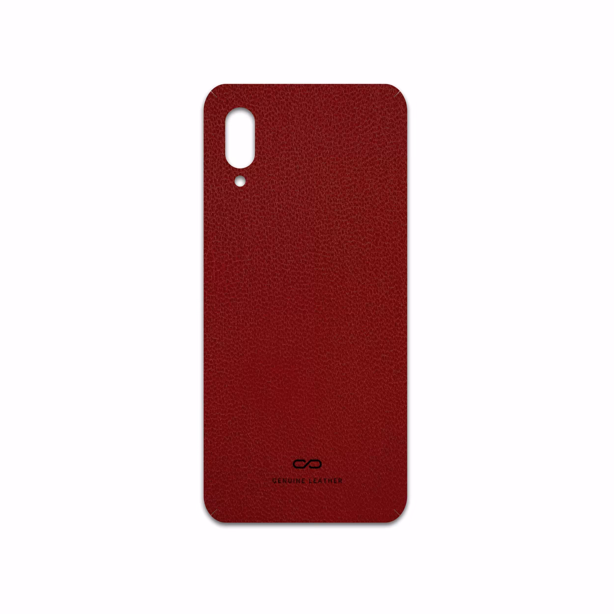برچسب پوششی ماهوت مدل Red-Leather مناسب برای گوشی موبایل سامسونگ Galaxy M02