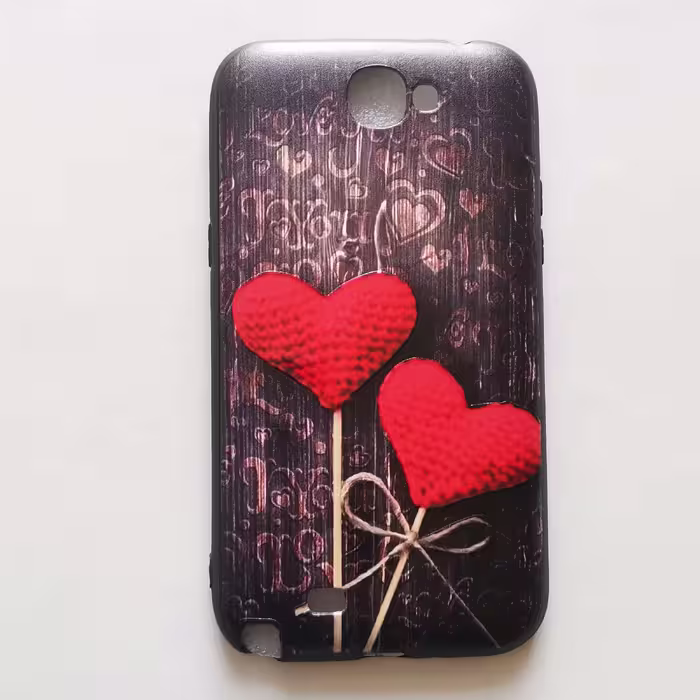 قاب طرحدار  قلبی گوشی سامسونگ Note 2