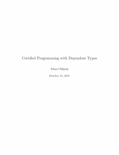 خرید و دانلود نسخه کامل کتاب Certified Programming with Dependent Types (draft 2015)