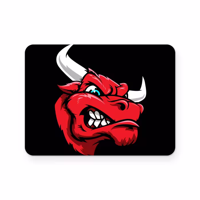 برچسب تاچ پد دسته پلی استیشن 4 ونسونی طرح Angry Red Bull Head
