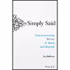 کتاب Simply Said اثر Jay Sullivan انتشارات Wiley