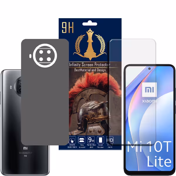 برچسب پوششی اینفینیتی مدل PRO MAX مناسب برای گوشی موبایل شیائومی MI 10T LITE به همراه محافظ صفحه نمایش