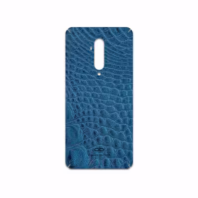 برچسب پوششی ماهوت مدل Blue-Crocodile-Leather مناسب برای گوشی موبایل وان پلاس 7T Pro