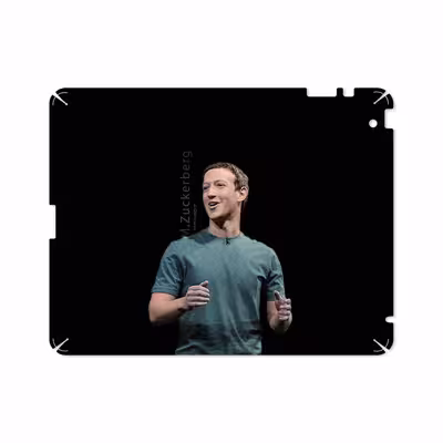 برچسب پوششی ماهوت مدل Mark Zuckerberg مناسب برای تبلت اپل iPad 2 2011 A1395
