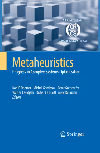 خرید و دانلود نسخه کامل کتاب Metaheuristics: Progress in Complex Systems Optimization (Operations Research Computer Science Interfaces Series)