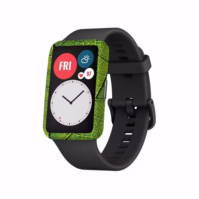 برچسب ماهوت طرح Leaf Texture مناسب برای ساعت هوشمند هوآوی Watch Fit